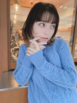 ルービック 難波(Rubik's)&nbsp;大人可愛い20代30代40代黒髪レイヤーミディ/インナーカラー