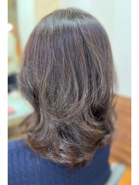 アークスヘアー 20代30代大人かわいいモカベージュナチュラルロブヘアー美肌