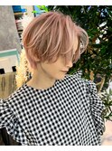 pink × brown design.