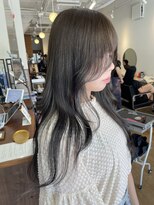 ラック(LUCK)&nbsp;切りっぱなしボブ/エアリーロング/美髪/ピンクブラウン/船橋韓国