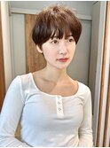 大人マッシュショートショートヘア前髪あり30代40代50代表参道