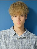 束間ショートマッシュ×ミルクティーベージュ