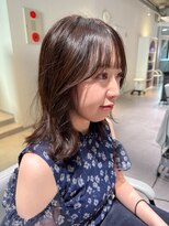 アム(amu)&nbsp;レイヤーカット/くびれカット/くびれミディアム/韓国ヘア
