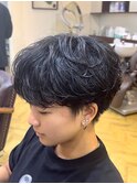 韓国へア/シャドウパーマ/メンズパーマ/刈り上げツーブロック/柏