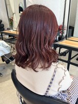 ピボット 北千住(PIVOT)&nbsp;ブリーチなしワインレッドカラー