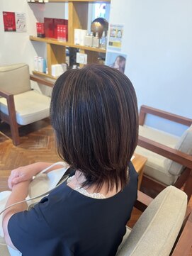 リシェールグリーン 越谷花田店(RICHAIR GREEN) 前髪/アンブレラカラー/こなれミディ/イメチェン/ウェーブパーマ