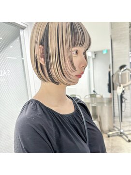 ベモ(NVEMO) アンブレラカラーハイトーンボブケアブリーチダブルカラー