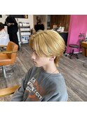 ☆ブロンドベージュ×ウルフカット☆横山飛翔