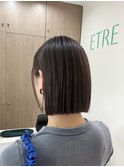 切りっぱなしボブ/グレージュ