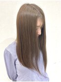 赤味消しオリーブベージュ ブリーチなしワンカラー