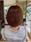 似合わせショート/透明感ブラウン