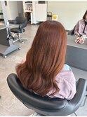 オレンジカラー高知美容院オイルカラー