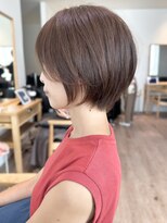 セイドット リー(Say. Ree)&nbsp;Say.丸みショートレイヤーシルキーベージュミルクティーベージュ