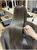 赤み消しオリーブグレージュ×髪質改善Tr!【福田れん】