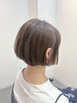 コニー アンド リリー(conne&riri) 【お客様スタイル】ボブ×シナモンベージュ