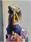 【卒業式ヘアセット】結婚式/銀座/ショートボブ/和装/アレンジ