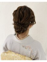 バサラ 大阪梅田店(VASARA) 訪問着 ヘアセット セミロング 和髪 まとめ髪 礼装 大阪