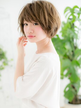 プリモア サロン ハナレ 綾瀬(primoA salon HANARE) 綾瀬/髪質改善/ミルクティーブロンド♪ふんわりハッシュボブm