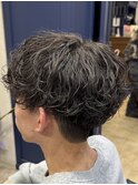 波巻きウルフツイスパウルフ仙台美容室シャドウパーマ仙台波巻き