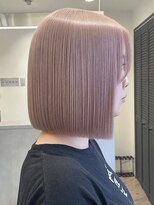 ルーブ トウキョウ(Loob. TOKYO) 池袋東口切りっぱなしボブミルクティーベージュタッセルボブヘア