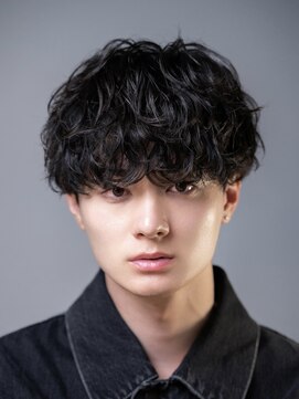 ルーシー 福岡大名店(LUCEY) センターパートメンズパーマシャドウパーマフェザーパーマ