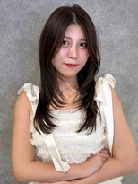 キャパ セントラル 天神 大名店(CAPA central)&nbsp;顔周りカット レイヤーカット ナチュラルブラウン 髪質改善