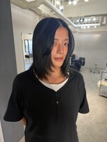 ソワンドゥブレスシエン 堀江店(soin de brace CIEN) 透明感暗髪×顔周りハッシュカット
