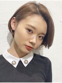大人かわいいセシルカット#前髪#ココアブラウン