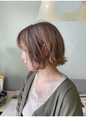 ペールピンキーベージュ☆ボブ