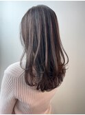シルクレイヤーカット*レイヤーロング*グレーベージュ*髪質改善