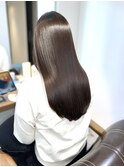 暗髪韓国風チョコレートブラウン