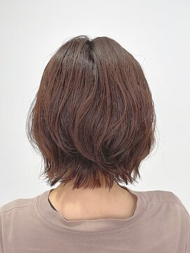 スイ(suiw) レイヤーボブ骨格補正パーマ【suiw】昭和町/天王寺/阿倍野
