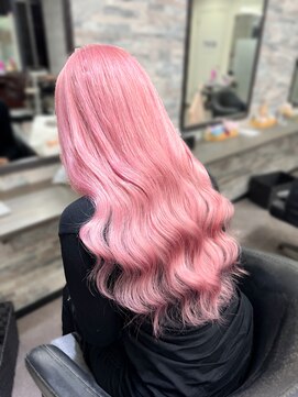 オズ 梅田店(OZ) コーラルピンク/スーパー人毛エクステ60枚