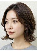 軽やかレイヤーボブ 