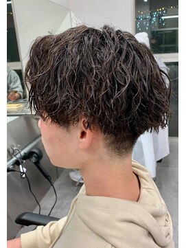 ジーニー 新百合ヶ丘(Genie) ダークアッシュニュアンスパーマ韓国マッシュベリーショート