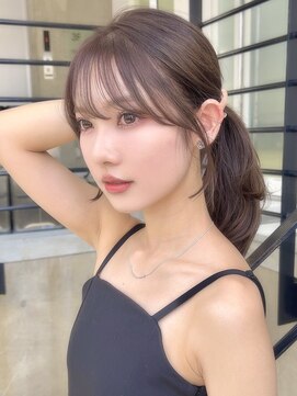 マウル ナゴヤ 名駅(MAEUL NAGOYA) 韓国前髪　くびれヘア　夏のヘアアレンジ
