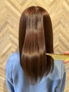 ロゴス 天王台南口店(LOGOS) くびれヘア/アプリコットオレンジ/ハイライトカラー/天王台