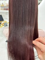 アイニ 天王寺アポロ店(aini)&nbsp;カラーハイライトハッシュカットレイヤーカットボブ髪質改善