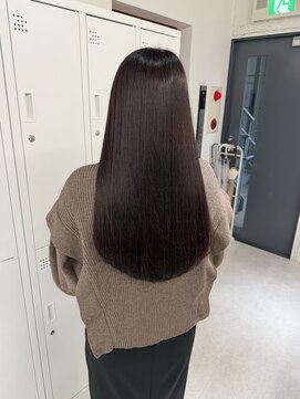 ワインレッド×水素トリートメント