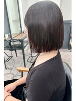 ネオリーブ クーロ(Neolive curro)&nbsp;小顔タッセルボブ×酸性ストレート[ぱつっとボブ/縮毛矯正]