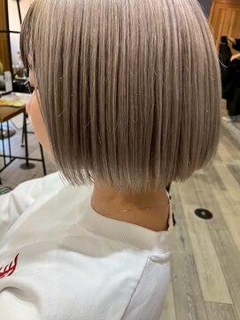 ブリックバイブレイス 千葉 千葉中央(brick by brace) 千葉駅/着物ヘア/大人ガーリー/ダークアッシュ/似合わせカット