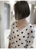 ミニボブ×アッシュベージュ　by mika