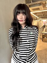 フェブ(fev)&nbsp;【fev_hana】透明感ブラック、デザインカット