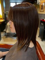 アンティカザサロン(antiqua THE SALON) 顔周りカット 20代 透明感カラー 顔周りレイヤー 前髪カット