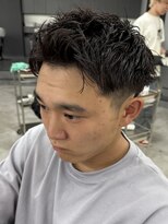 アウラ(AURA) スパイキーショートアクティブショートピンパーマメンズパーマ