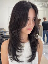 シー 萩原店(sea)&nbsp;ハイライトカラーミルクティーベージュレイヤーカット