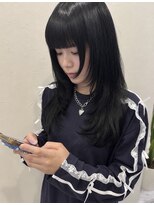 リオリス ヘア サロン(Rioris hair salon) 黒髪ロング/レイヤーカット/顔まわりレイヤー