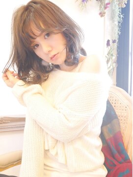 アジュール(hair&make AZURE) 透け感ミディ×アッシュベージュ