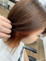 ヘアー サロン ガット(hair salon Gatto)&nbsp;☆インナーオレンジで明るく元気可愛い女子スタイル☆