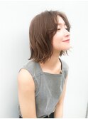 【yuka】アッシュブラウン×大人可愛い外ハネボブ20代30代40代